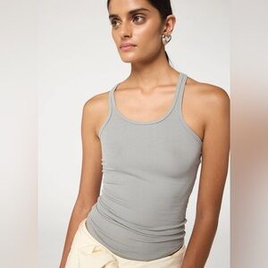 Grey Soft Rib Tank